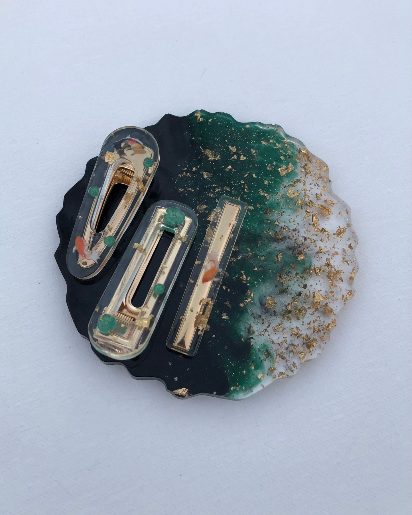 Koi Pond Hair Clips (set of 3)