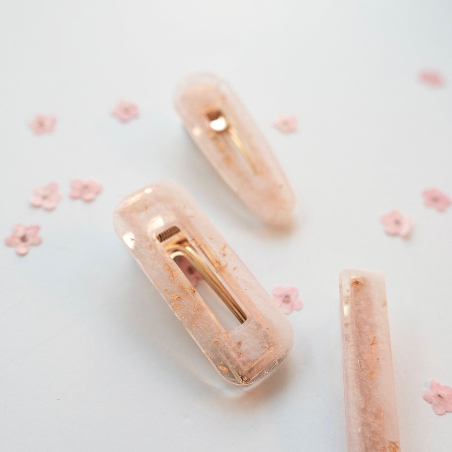 "Sakura" Marbled Clips