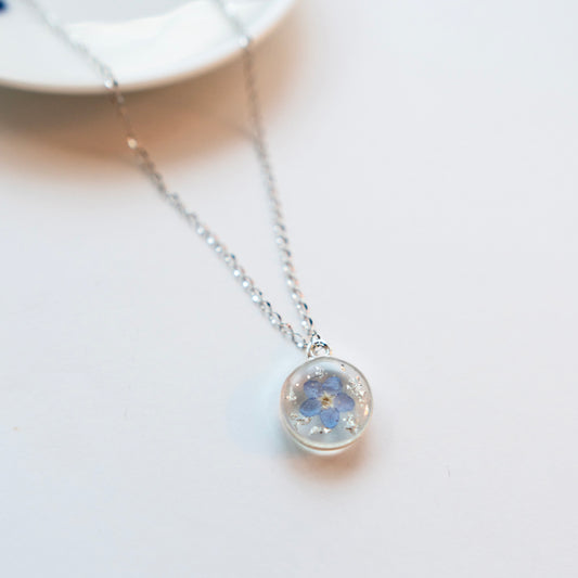 “Sakura” Necklace, Silver